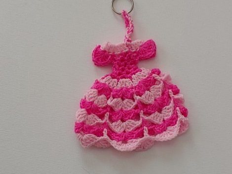Baby frock crochet Keychain Price- 15 US �