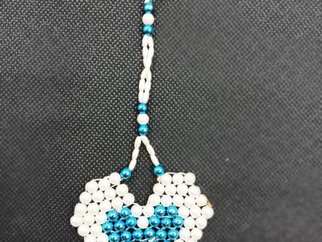 White and firoza blue heart price-10 US �